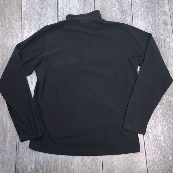 Helly Hansen Pocket Fleece Mens Large Black 1/4 Zip Pullover Sweater Jacket Top - Picture 2 of 10